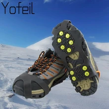 10 Studs Anti-Slip Sneeuw Ijs Thermo Plastic Elastomeer Klimmen Schoenen Cover Spikes Grips Cleats Over Schoenen Stijgijzers