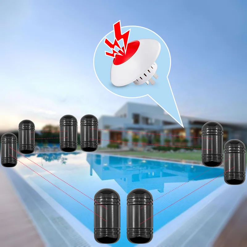 100M Outdoor Dual Beam Sensor Active Infrared Intrusion Detector IR Perimeter Wall Barrier Fence Swimming Pool DIY Alarm System цена 100M Outdoor Dual Beam Sensor Active Infrared Intrusion Detector IR Perimeter Wall Barrier Fence Swimming Pool DIY Alarm System цены онлайн
