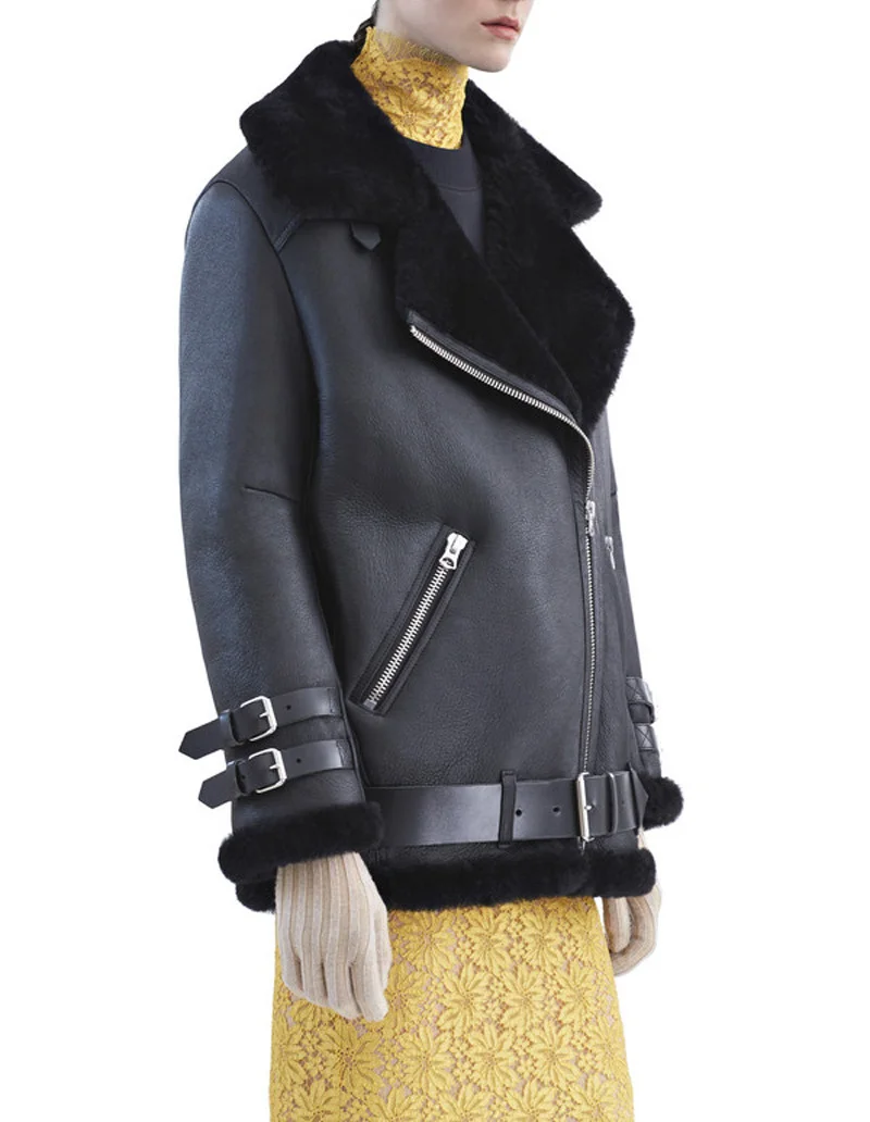AYUNSUE, новинка, женские кожаные куртки, европейский стиль, 9 цветов, свободная куртка из искусственной кожи, Женское пальто, верхняя одежда, invierno mujer LX2267