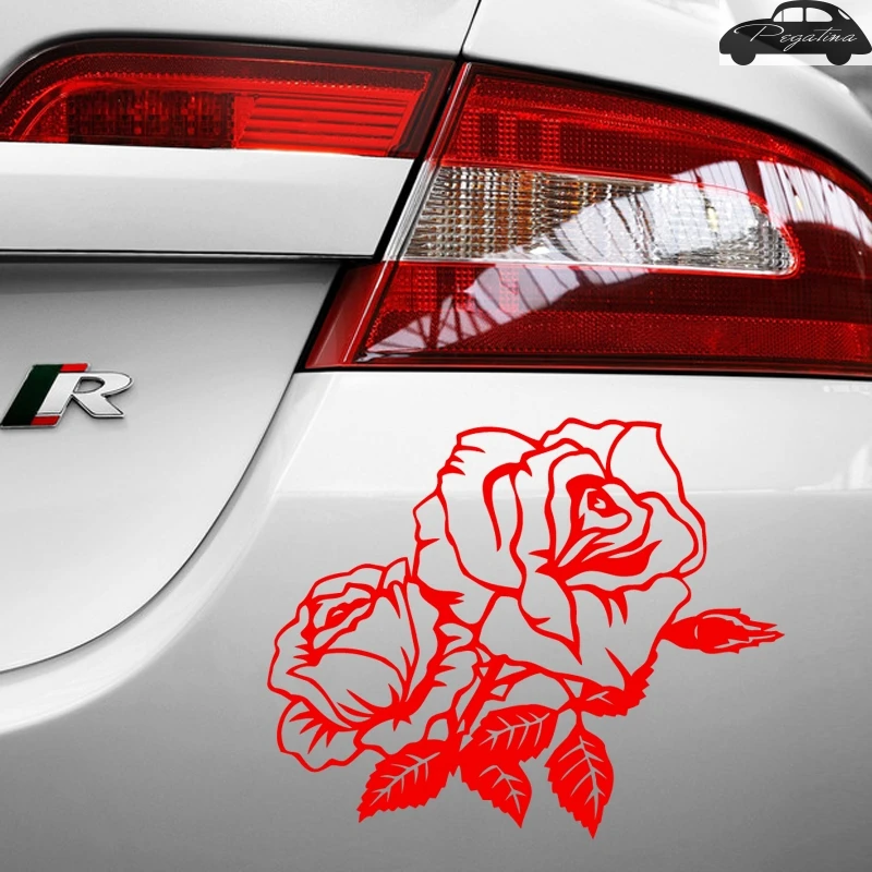 Pegatina Flower Butterfly Sticker Car Decal Posters Vinyl Wall Decals Decor Mural Sticker H032