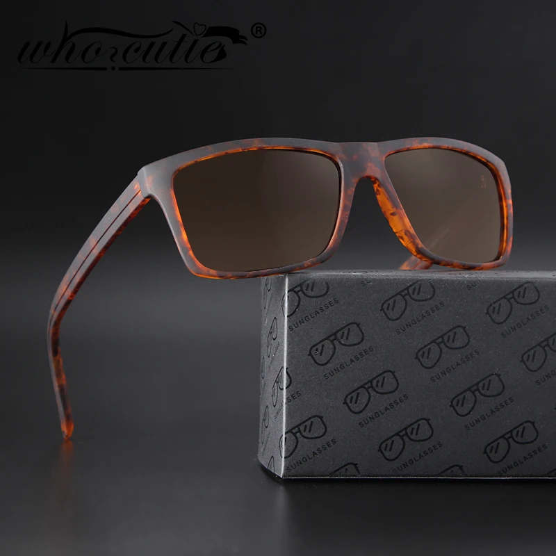 

WHO CUTIE TR90 Sunglasses Men Polarized UV400 Lens 2019 Brand Designer Vintage Fashion Sun Glasses for Driving Male Shades S022