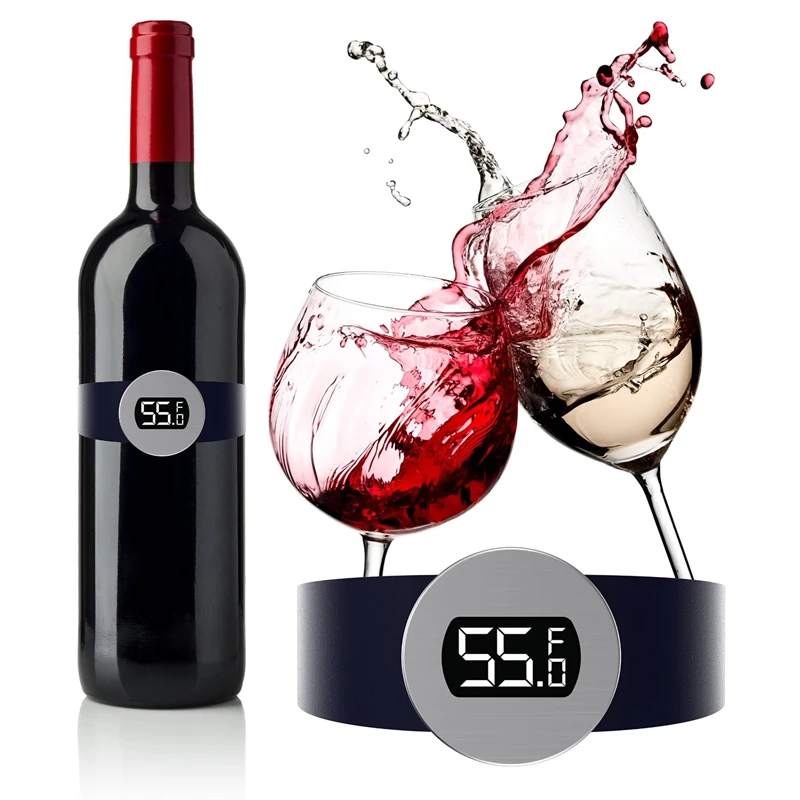 stainless steel wine temperature sensor red bracelet thermometer for beer home kitchen tools | Дом и сад
