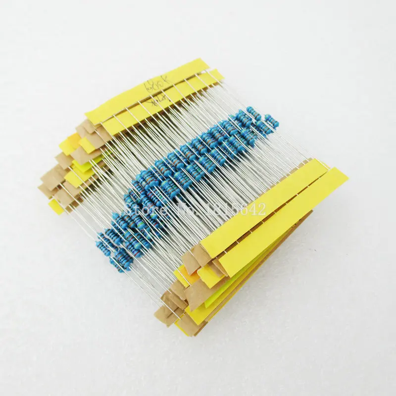 1 Pack 300Pcs 10 -1M Ohm 1/4w Resistance 1% Metal Film Resistor Resistance Assortment Kit Set 30 Kinds Each 10PCS