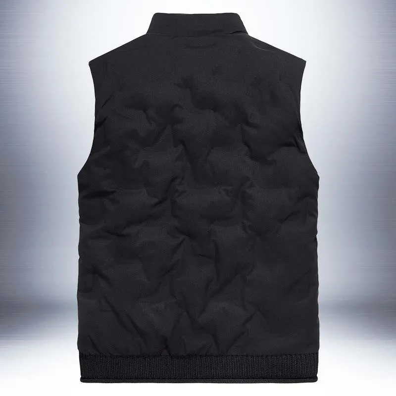 Autumn Winter Fashion Vest Men Casual Jacket Sleeveless Coat Korean Black Waistcoat Wide-Waisted Men Clothes Autumn Winter Fashion Vest Men Casual Jacket Sleeveless Coat Korean Black Waistcoat Wide-Waisted Men Clothes