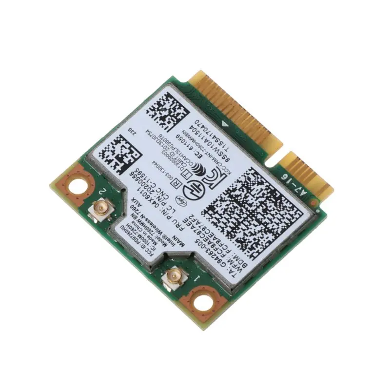 Беспроводная Wlan-карта Intel 7260NGW 4 0 BN Bluetooth WiFi NGFF 300M 04X6011 04W3815 для Lenovo Thinkpad | Компьютеры
