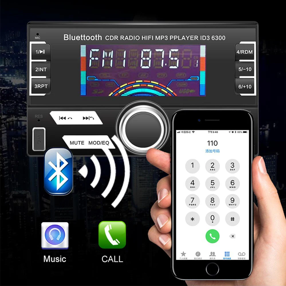 LaBo 12V Bluetooth Car Stereo FM Radio MP3 Audio Player 5V Charger USB SD AUX Auto Electronics Subwoofer 2 DIN Autoradio LaBo 12V Bluetooth Car Stereo FM Radio MP3 Audio Player 5V Charger USB SD AUX Auto Electronics Subwoofer 2 DIN Autoradio