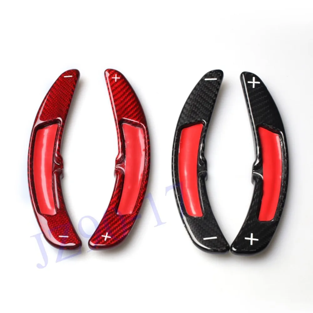 

2 PCS Gearbox Carbon Fiber Wheel Shifter Paddle Shift Extension Fit For Porsche 991 911 718 Panamera Macan Cayenne Boxster Fitti