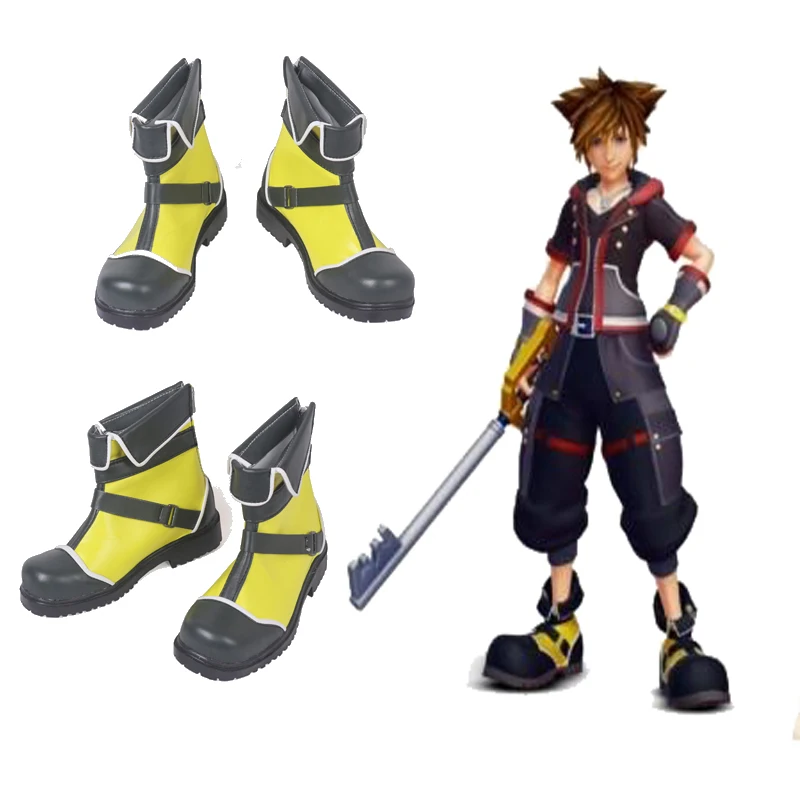 New Kingdom Hearts II 2 Sora Cosplay Costume Shoes Halloween