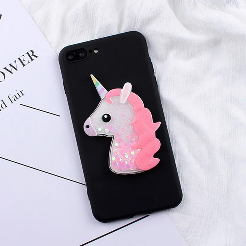 Bling Cute Horse Case for Samsung Galaxy J1 mini Ace J2 Prime J3 J5 J7 Dynamic Glitter Liquid Horse Soft TPU Cover