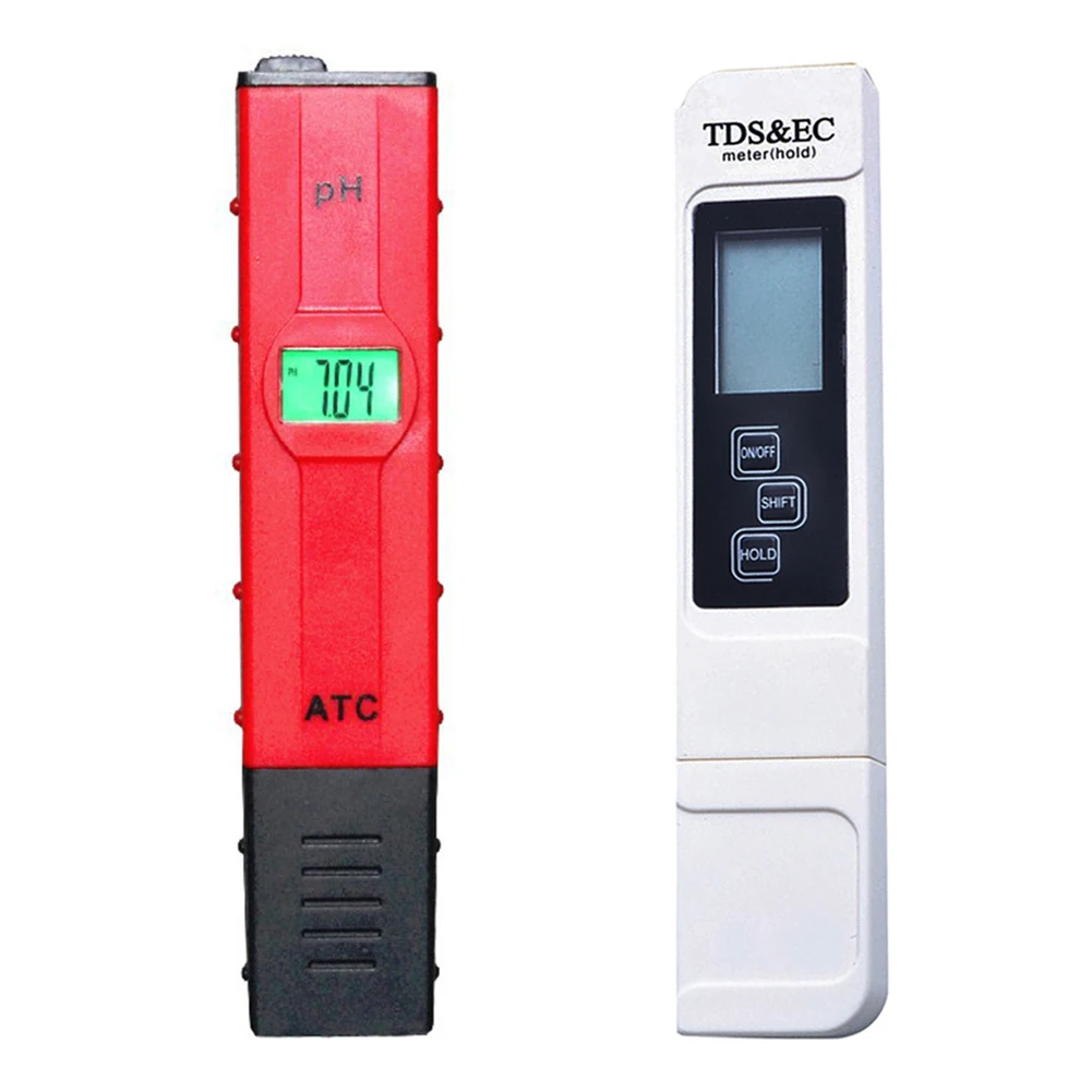 Test Pen Digital PH/TDS EC Meter Filter Measuring Pool Water Quality Purity Tester PH 0.01 + TDS EC Meter Titanium Alloy Probe Test Pen Digital PH/TDS EC Meter Filter Measuring Pool Water Quality Purity Tester PH 0.01 + TDS EC Meter Titanium Alloy Probe