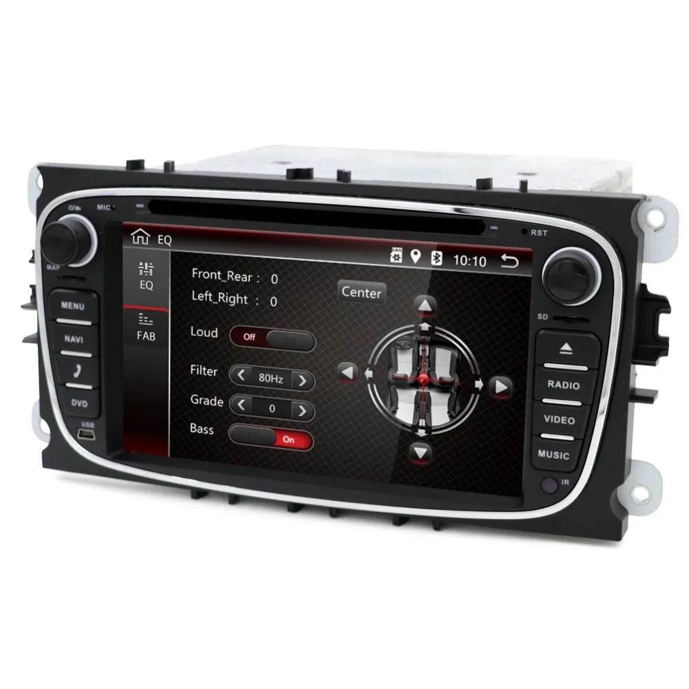 2 din Android 8 1 Octa Core автомобильный DVD плеер с gps навигатором для Ford Focus Galaxy Аудио Радио