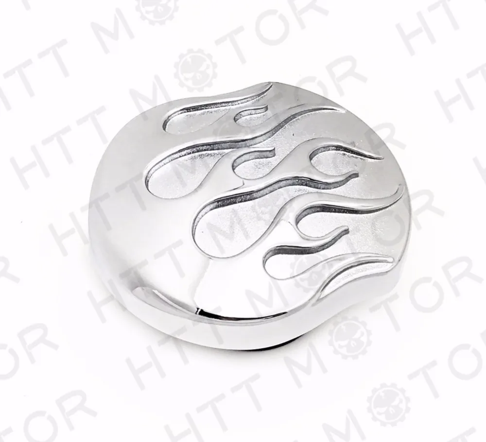 

Aftermarket free shipping motorcycle parts Chrome Flame Gas Cap Vented Fuel Cap for Harley XL & Big Twin Gas Tank Cap 84-15