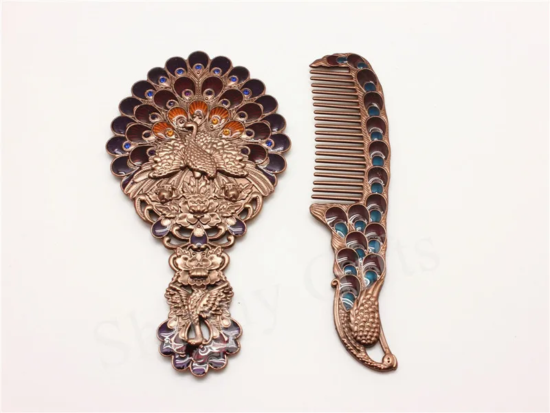 Peacock mirror comb sets (17)