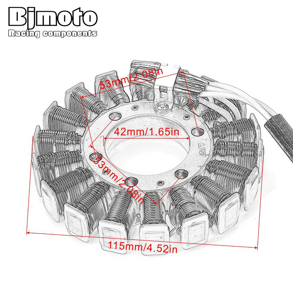 BJMOTO 31120-MEL-013 магнето для мотоцикла Двигатель зажигания статора катушка генератора для Honda CBR1000RR CBR1000 2004-2007 CBR 1000 RR