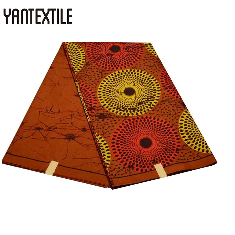 

YANTEXTILE Hot Sale Guaranteed Real Dutch Wax African Ankara Fabrics 6 Yards/Piece Veritable Wax African Print Fabric For Dress