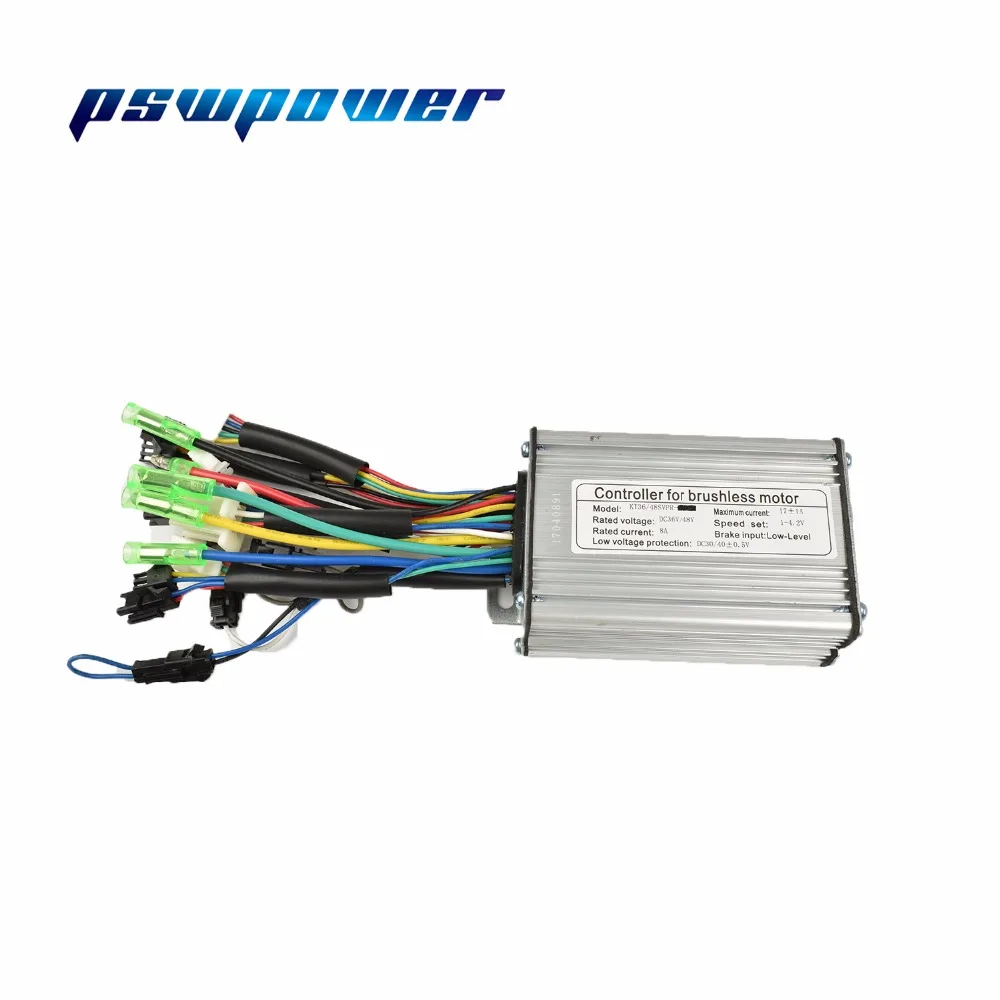 36V/48V 350W Бесщеточный DC квадратный волновой контроллер + LCD или светодиодный