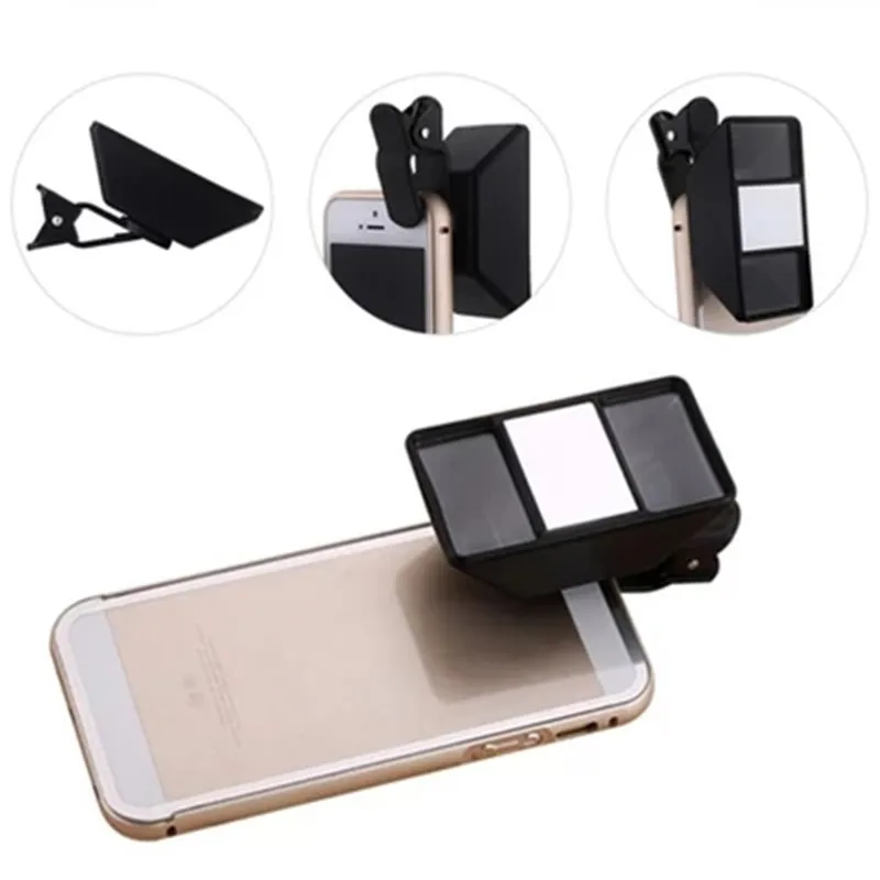 

HD Mobile Phone Lens Mini 3D Effect for self-timer vr and video Camera Stereo Photos Lens With Clip iPhone tablet 3D Lens