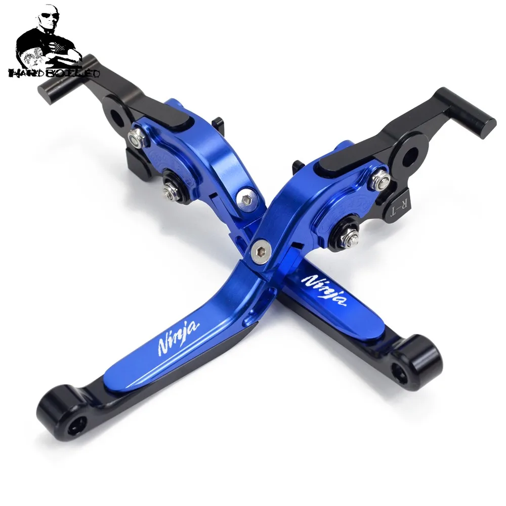 GREEN BLACK HANDLE For kawasaki ninja 125 Z125 NINJA125 2019 Motorcycle Accessories CNC Adjustable Folding Brake Clutch Levers (5)_Jc