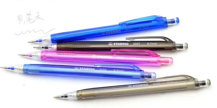 Stabilo pen 3557 /3555 прозрачный механический карандаш 0 7/0 5 коррекция треугольника|pencil