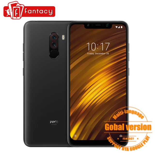 Global Version Xiaomi Pocophone F1 Phone Poco F1 6GB 64GB Snapdragon 845 Octa Core Liquid Cool 6.18" 20MP Mobile Phone CE FCC