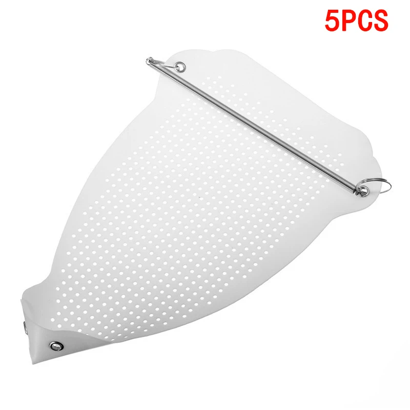 Tampa da Sapata de Ferro sem Escaldante Proteger os Tecidos de Pano de Calor Elétrica Peças Branco Aid Board Engomadoria Calor Rápida 5 Pcs 5 Cheap Peças p ferro elétrico