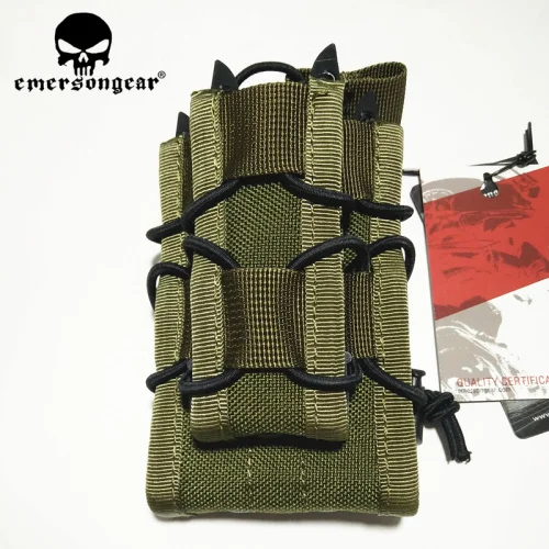 EMERSONGEAR двойной Decker Mag Чехол страйкбол Mag Чехлы Военная Emerson сумка Камуфляж MOLLE Mag держатель Койот коричневый черный - Цвет: OD