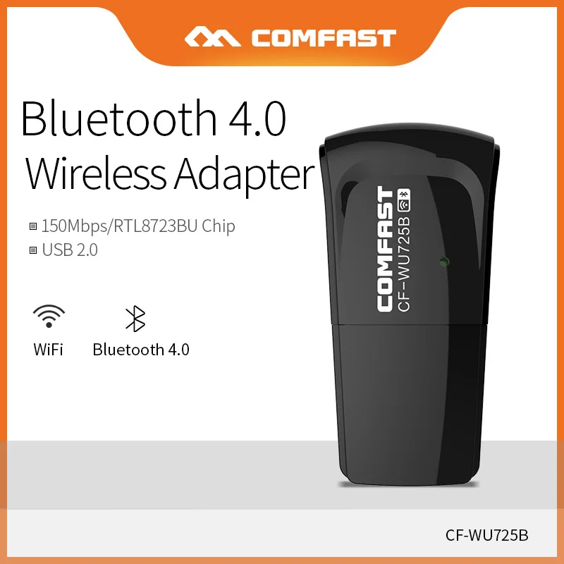 

Comfast Mini Network Card 150Mbps Wireless Adapter Bluetooth 4.0+WiFi Receive Wifi Wireless 802.11n/b/g WiFi Dongle CF-WU725B