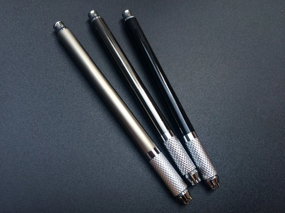 3PCS Stainless Steel Microblading Manual Tattoo Pen Machines For 3D Eyebrow Embroidering Permanent Makeup