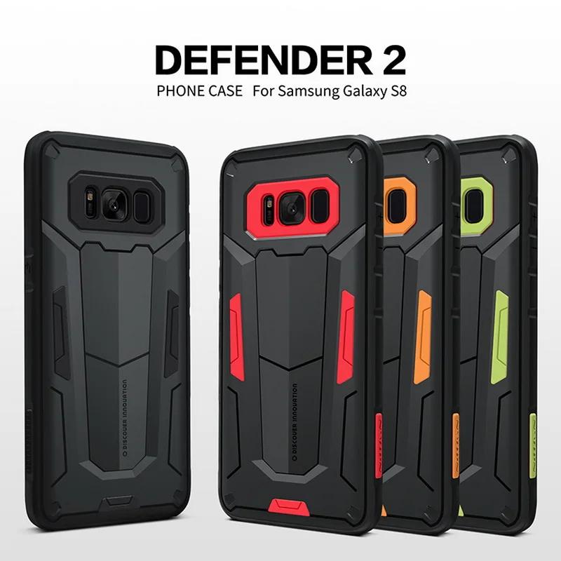 Shockproof Armour Case For Samsung Galaxy S8 S8 Plus Note 8 NILLKIN Defender 2 Shield Back Cover Tough Cases For Samsung S8 Plus cases-for-s8+
