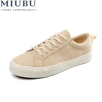 

MIUBU New 2020 Hot High Quality Fashion HIgh Men Flats Casual Canvas Shoes Men Shoes Size 39-44