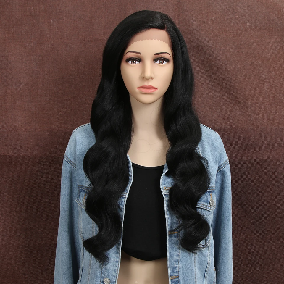 cabelo sintético peruca dianteira do laço para