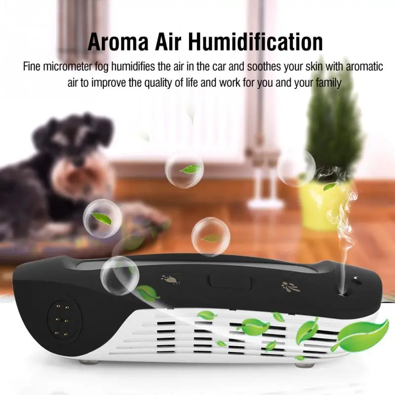 

Car Solar Air Purifier 99% PM2.5 Removal Rate 360 Purifying Solar Cleaner With Car Charger 4500mAh