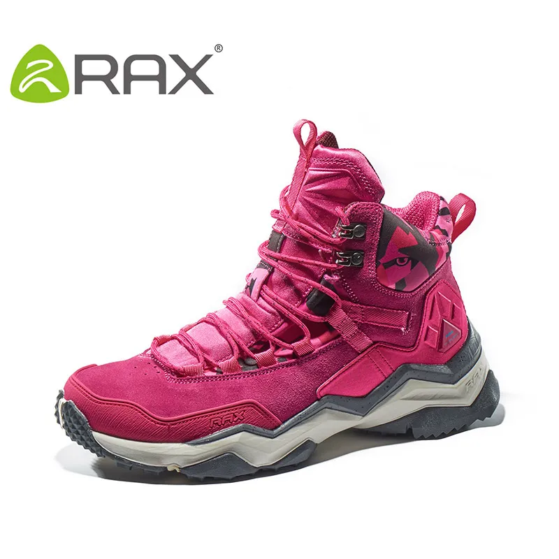 RAX водонепроницаемые походные ботинки для женщин, зимние походные ботинки, уличные ботинки для альпинизма, ходьбы, альпинизма, треккинга - Цвет: rose