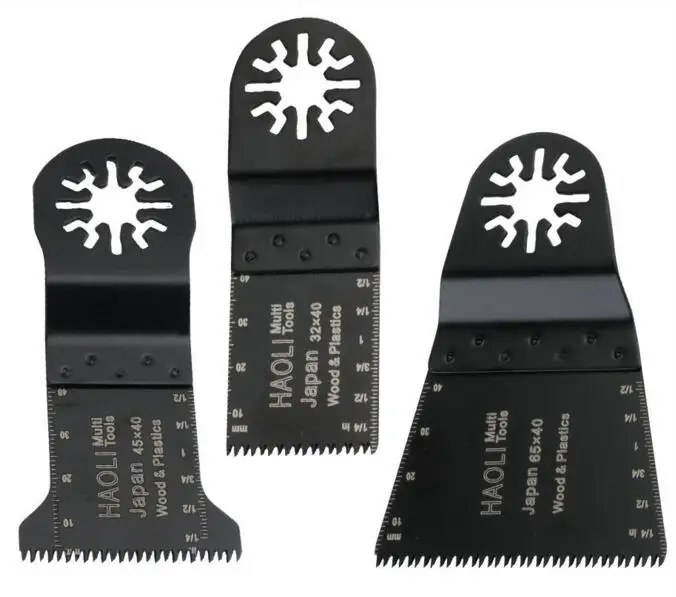 FREE SHIPPING 3 pcs 32 45 65mm Precision Oscillating MultiTool Saw Blade fits for multifunction font