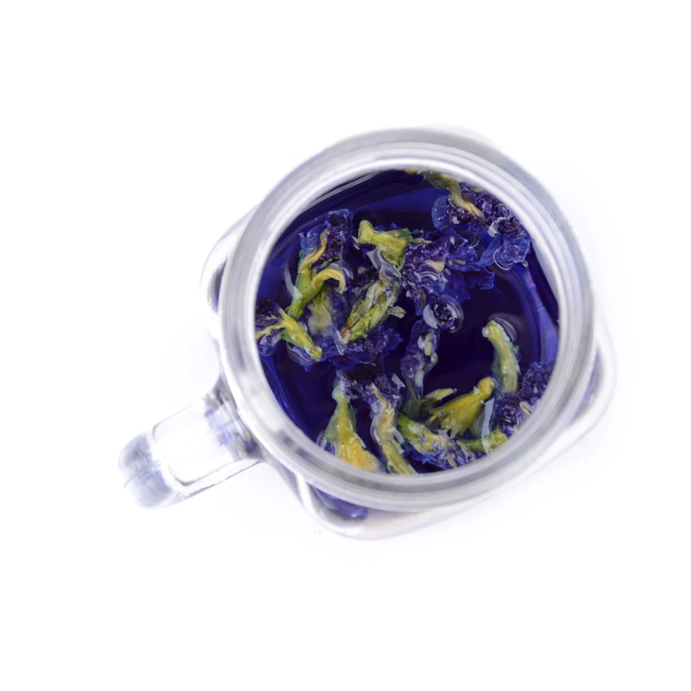 Новый чай Clitoria Terna 100 г Тайский в горошек с синими бабочками витамин А смешанный