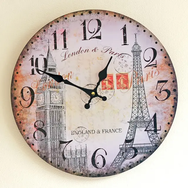 wanduhr kuche europa stil london holz malerei ka 1 4 che elektronische groae dekorative wanduhren geschenke wohnkultur 35 cm kaffee wanduhr kuche europa stil london holz malerei ka 1 4 che elektronische groae dekorative wanduhren geschenke wohnkultur 35 cm kaffee