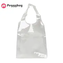 Модная ПВХ сумка-тоут, прозрачная пластиковая сумка для покупок, Подарочная сумка, сумка Bolsa de la compra, новинка, Прямая поставка