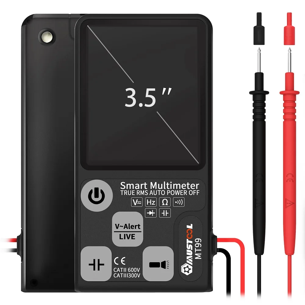 Kopen MUSTOOL Verbeterde MT99 True RMS 9999 Telt Digitale Multimeter Ultra grote EBTN Lcd scherm 3 Line Display Volledig auto Range DMM
