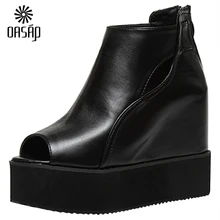 OASAP Summer fashion women sandals Women’s Peep Toe High Top Platform Wedge Heel Shoes hot sale open-toe cool boots-100547