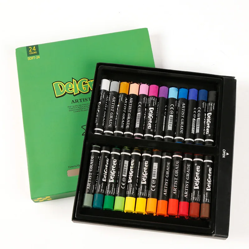 

Creative 12/24/36 Colors Soft Oil Pastels Drawing Set Washable Colorful Children Waxes Crayons Stick For Kids Gift Art Escolar