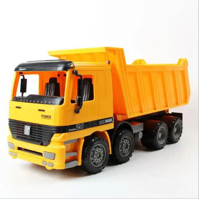 

Vehicles Large Boy 1:22 Simulation Dump Truck Sandy Beach Children's Favorite Toy Inertia Car Pull Back Model Kids Gift Toys