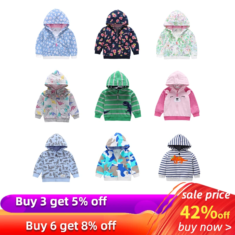 

27kids Toddler Baby Boys Fall Winter Hooded Sweatshirt Boys Long Sleeves Small daisy Print Hoodies Tops Casual Cotton Clothes