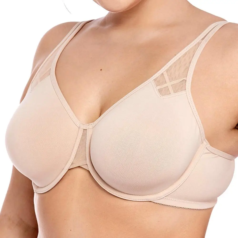 

Women's Molded Full Coverage Firm Support Unlined Smooth Underwire Minimizer Bra