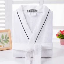 Хлопчатобумажные платья обувь для мужчин и женщин летние хлопчатобумажные махровые халаты пара Весна и осень тонкие hotel Халат