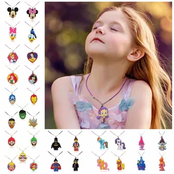 500pcs PVC Cartoon Figure Marverl Avengers Rope Chains Necklace Super Mario Princess Trolls Choker Necklace Pendant 51cm
500pcs PVC Cartoon Figure Marverl Avengers Rope Chains Necklace Super Mario Princess Trolls Choker Necklace Pendant 51cm