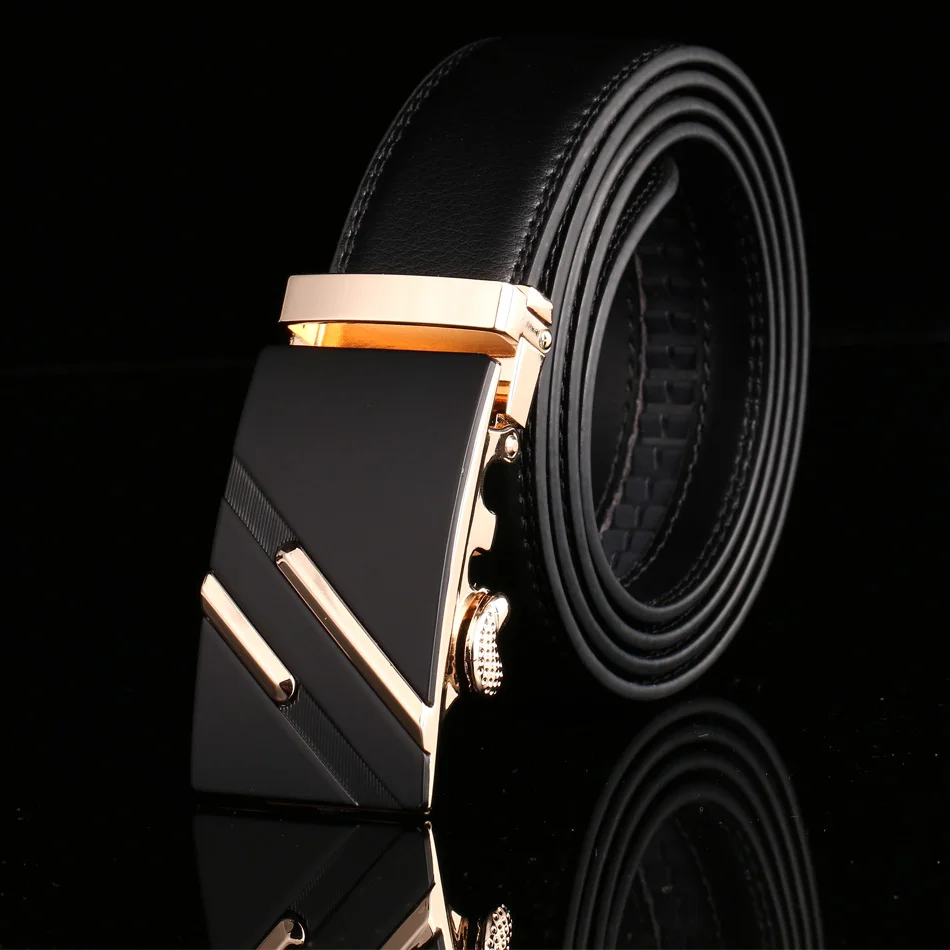 Ремень мужской кожаный с автоматической пряжкой от Musenge|belt high quality|designer belts