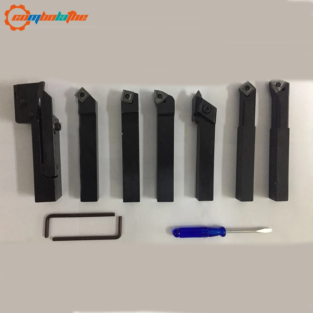 

indexable lathe cutting tool 12mm 7pcs cnc turning tool for wood lathe