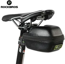 RockBros Leather Bicycle Saddle Bag Saddlebags MTB Road Bike Seat Bag Waterproof Cycling Cycle Portable Saddle Bag Case