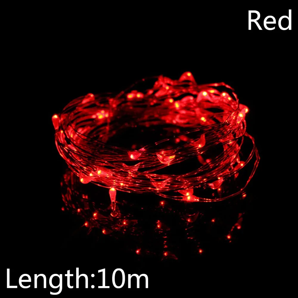 5M10M USB светодиодный струнный светильник водонепроницаемый светодиодный медный провод Праздничная уличная гирлянда для рождественской вечеринки Свадебные украшения
