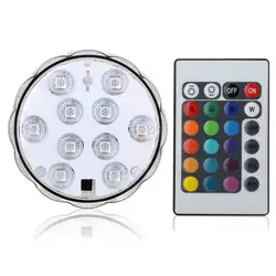 (1 шт./лот) 3AAA Батарея работает Дистанционное управление Multicolors RGB LED Бумага Фонари свет, Погружные водить легкие Цветочные Floralyte